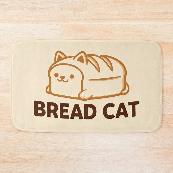 Item preview, Cute Cat Bread Loaf Logo designed and sold by C-Plus-Home.