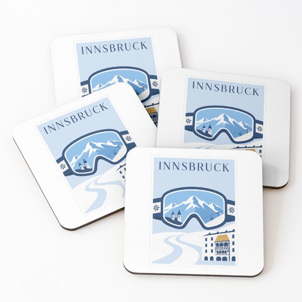 Item preview, Innsbruck Ski Goggles Travel Poster designed and sold by Beyond Destinations.