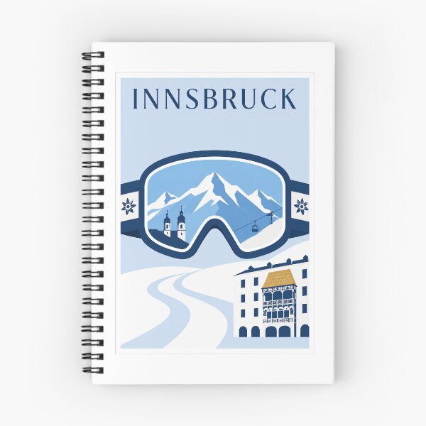Item preview, Innsbruck Ski Goggles Travel Poster designed and sold by Beyond Destinations.