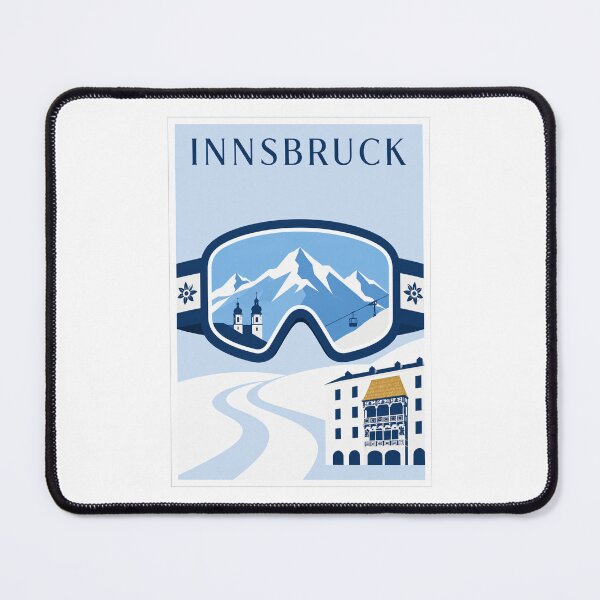 Item preview, Innsbruck Ski Goggles Travel Poster designed and sold by Beyond Destinations.
