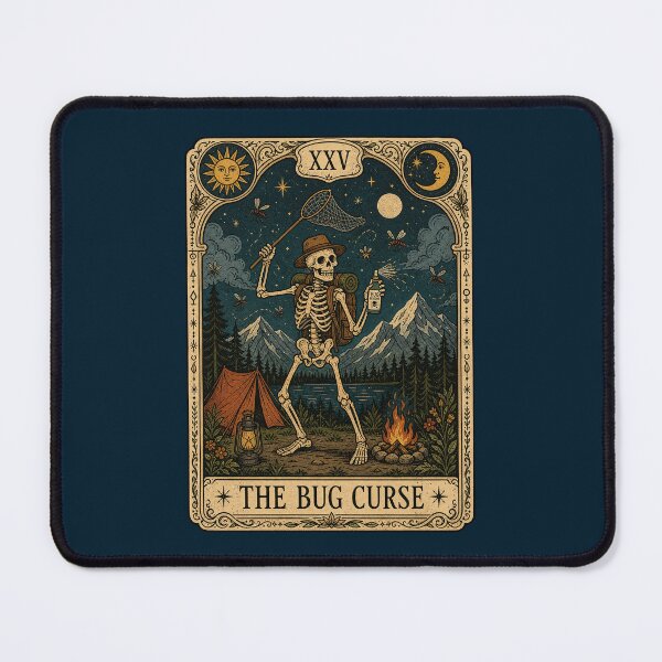 Item preview, Camping Tarot Inspired Bug Curse Wilderness Art designed and sold by merchxwear.