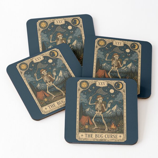 Item preview, Camping Tarot Inspired Bug Curse Wilderness Art designed and sold by merchxwear.