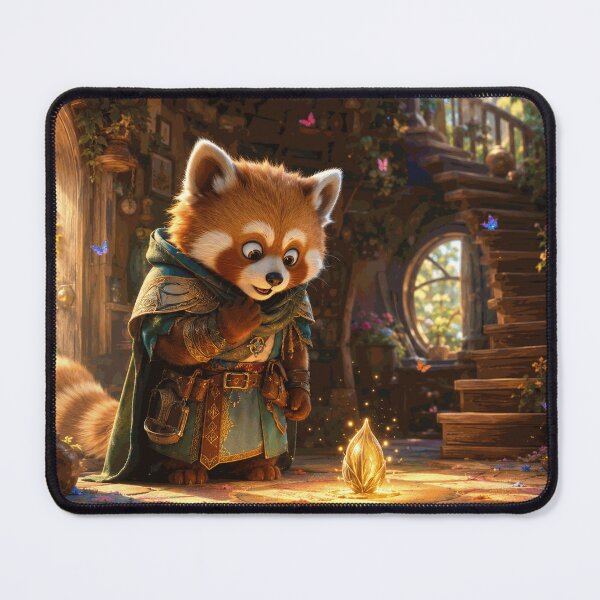 Item preview, Red Panda Guardian Finds a Magic Seed designed and sold by AldenRook.