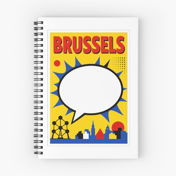 Item preview, Brussels Comic Speech Bubble Poster designed and sold by Beyond Destinations.