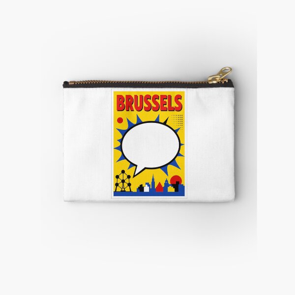 Item preview, Brussels Comic Speech Bubble Poster designed and sold by Beyond Destinations.