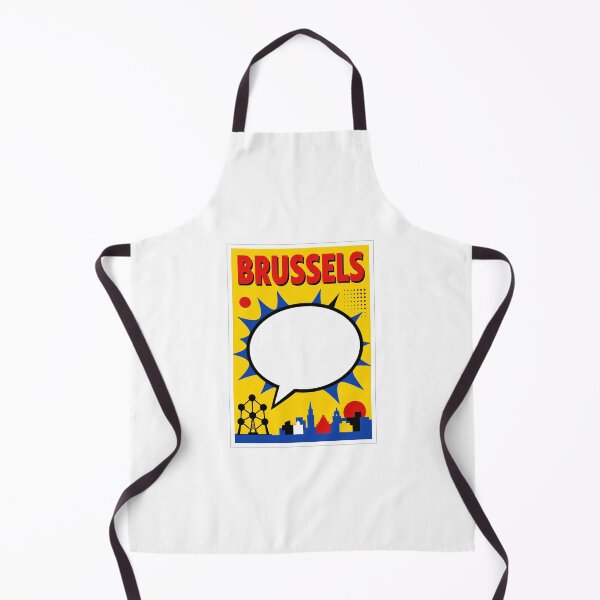 Item preview, Brussels Comic Speech Bubble Poster designed and sold by Beyond Destinations.