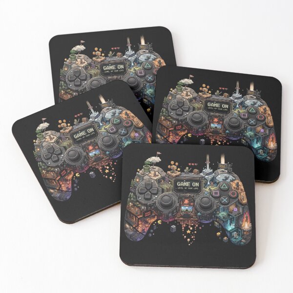 Item preview, Game On Level Up Your Life Pixel Art Video Game Controller Vintage Art designed and sold by Shakhbata-1.