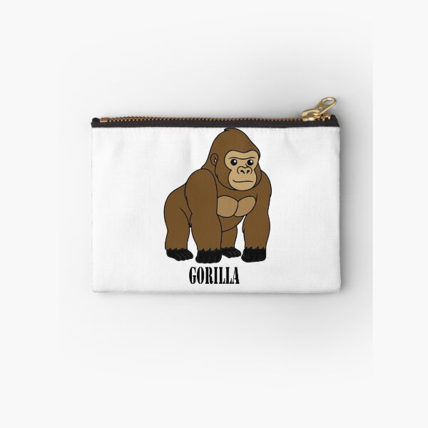 Item preview, Cute Cartoon Gorilla Standing and Looking Forward designed and sold by ardobalenoni12.