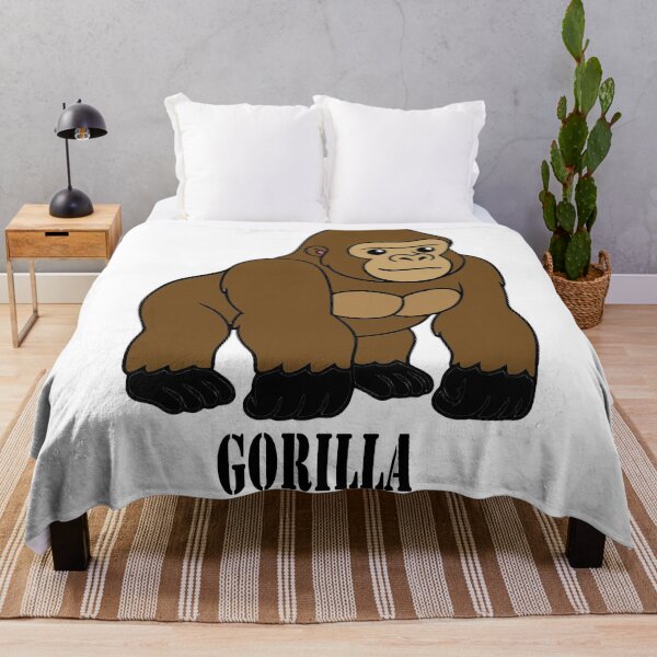 Item preview, Cute Cartoon Gorilla Standing and Looking Forward designed and sold by ardobalenoni12.