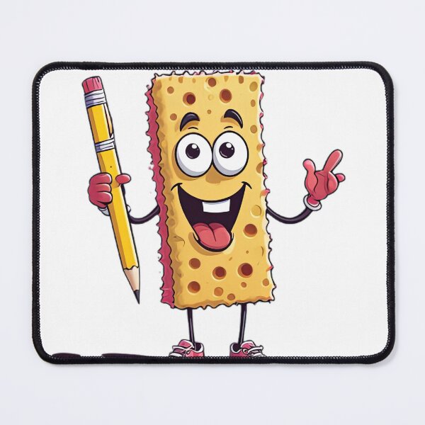Item preview, Funny Sponge Character with Pencil T-Shirt | Cute Cartoon Artist Design designed and sold by designerbhai009.