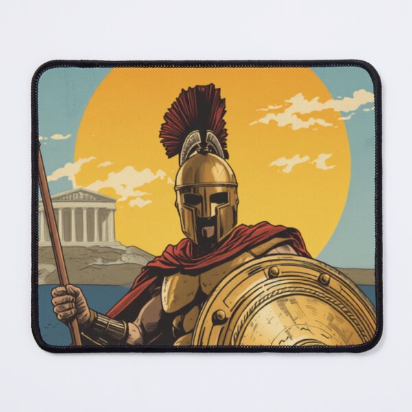 Item preview, Vintage Spartan warrior ancient Greek dark fantasy designed and sold by MemoryZoneOfficial.