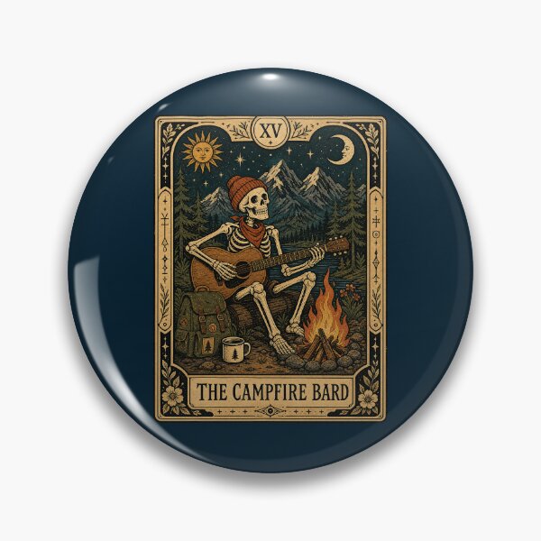 Item preview, Camping Music Wilderness Tarot Style Artwork designed and sold by merchxwear.