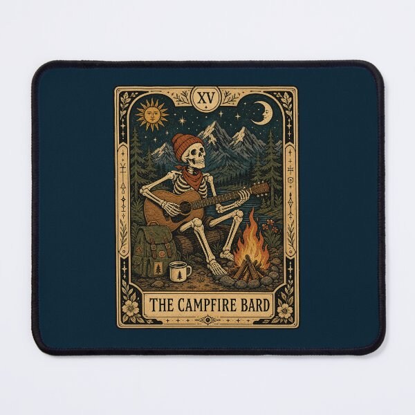 Item preview, Camping Music Wilderness Tarot Style Artwork designed and sold by merchxwear.
