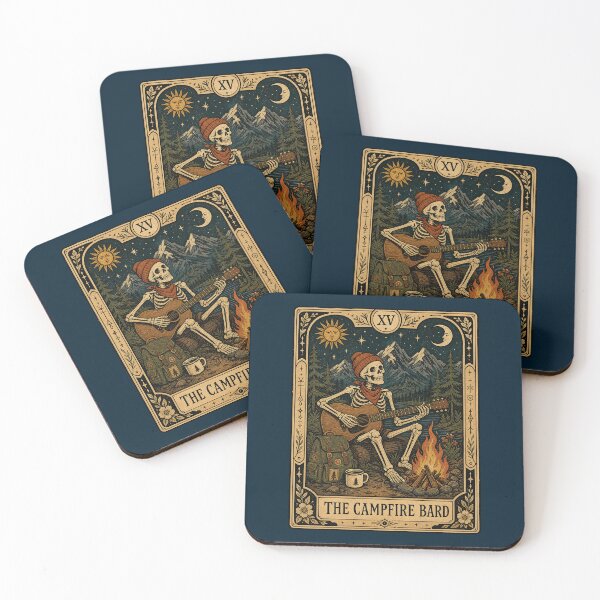 Item preview, Camping Music Wilderness Tarot Style Artwork designed and sold by merchxwear.