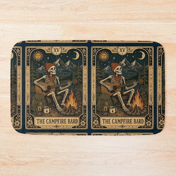 Item preview, Camping Music Wilderness Tarot Style Artwork designed and sold by merchxwear.