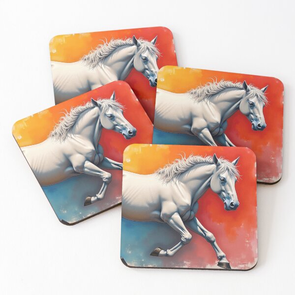 Item preview, Silver Horse in Pastel designed and sold by Sobucca.