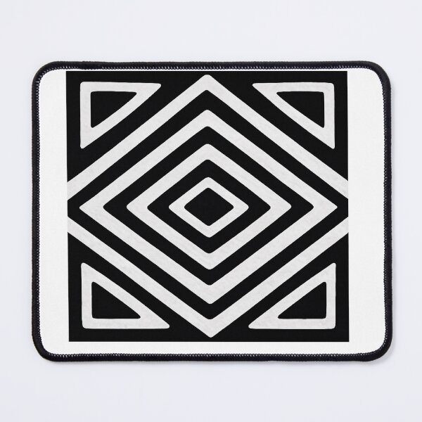 Item preview, Traditional Rwandan Imigongo Art - Geometric African Pattern Print designed and sold by Expats Studio.