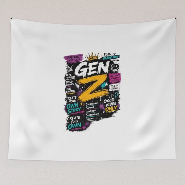 Item preview, Gen Z Streetwear Typography Design designed and sold by loukaidigitals.