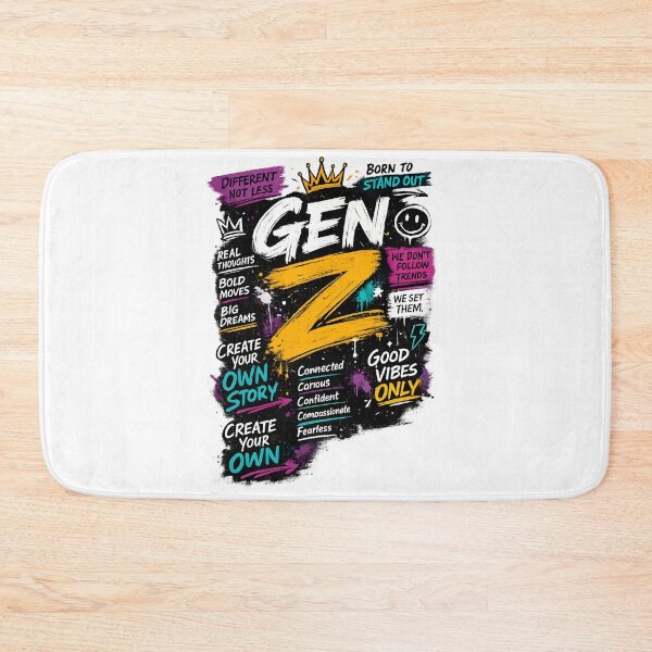 Item preview, Gen Z Streetwear Typography Design designed and sold by loukaidigitals.