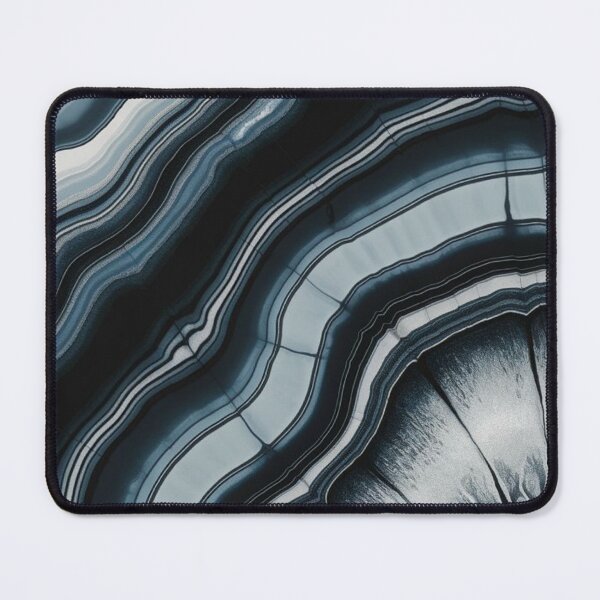 Item preview, Dark Blue Agate Slice Marble Texture Geode Mineral Crystal Pattern designed and sold by LYAN-STORE.