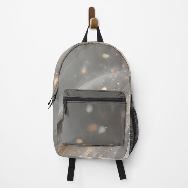 Item preview, Ethereal Grey Smoke Waves Gold Glitter Bokeh Abstract Flow Pattern designed and sold by LYAN-STORE.