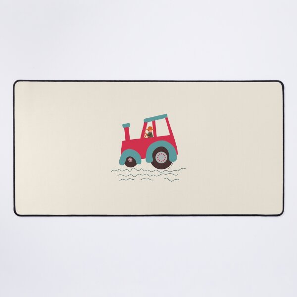 Item preview, Red and Teal tractor driver designed and sold by FrancesPoff.