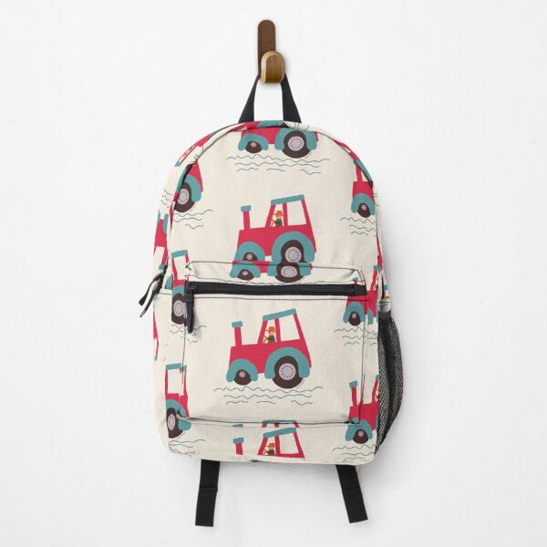 Item preview, Red and Teal tractor driver designed and sold by FrancesPoff.
