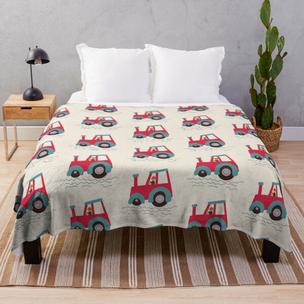 Item preview, Red and Teal tractor driver designed and sold by FrancesPoff.
