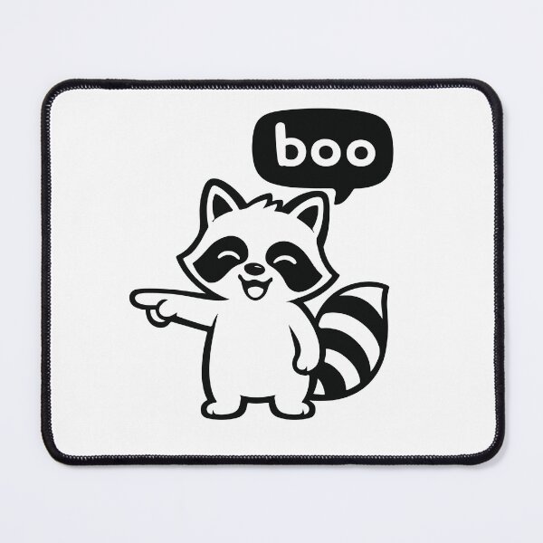Item preview, Raccoon Saying Boo Funny Animal Meme designed and sold by Gravy-tee07.