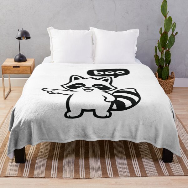 Item preview, Raccoon Saying Boo Funny Animal Meme designed and sold by Gravy-tee07.