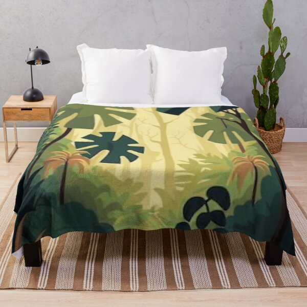 Item preview, Lush Green Tropical Jungle Path Vector Landscape Rainforest Print designed and sold by LYAN-STORE.