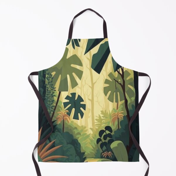 Item preview, Lush Green Tropical Jungle Path Vector Landscape Rainforest Print designed and sold by LYAN-STORE.