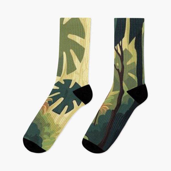 Item preview, Lush Green Tropical Jungle Path Vector Landscape Rainforest Print designed and sold by LYAN-STORE.