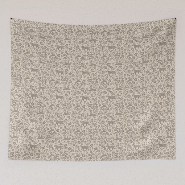 Item preview, Tiger Floral Pattern | Elegant Botanical Wildlife Design Sepia designed and sold by WildLakePatterns.