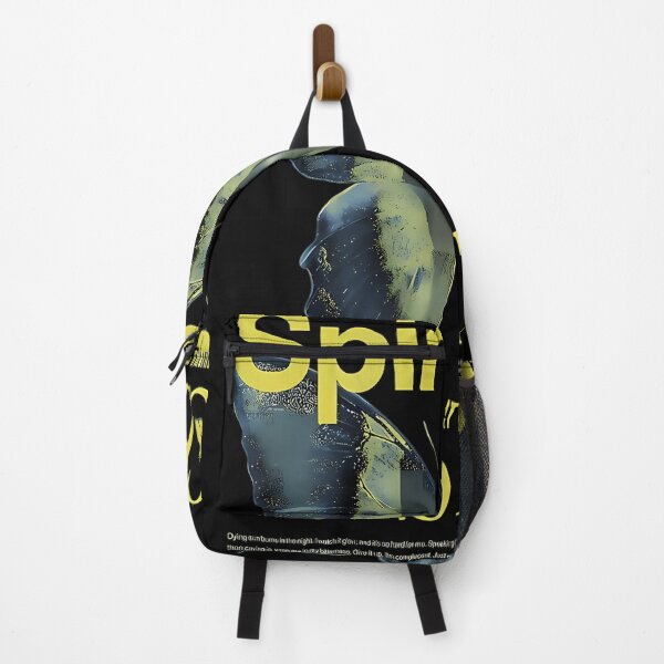 Item preview, Blue Yellow Butterfly Yellow Typography Dark Background designed and sold by gloodgy.