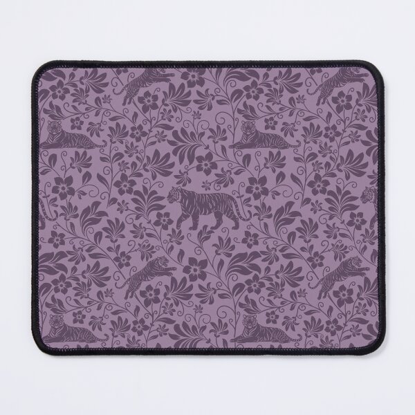 Item preview, Tiger Floral Pattern | Elegant Botanical Wildlife Design Purple designed and sold by WildLakePatterns.