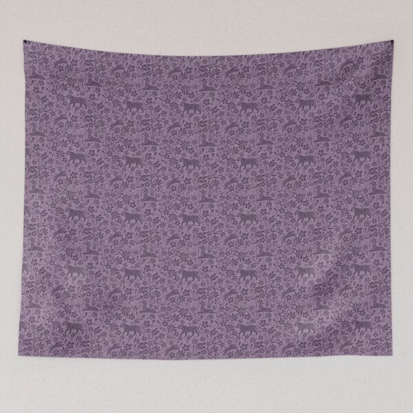 Item preview, Tiger Floral Pattern | Elegant Botanical Wildlife Design Purple designed and sold by WildLakePatterns.