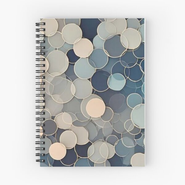 Item preview, Abstract Teal and Beige Glass Circles Modern Geometric Mosaic Pattern designed and sold by LYAN-STORE.