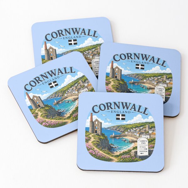 Item preview, Cornwall, England - Coastal Scene designed and sold by Myra365Art.