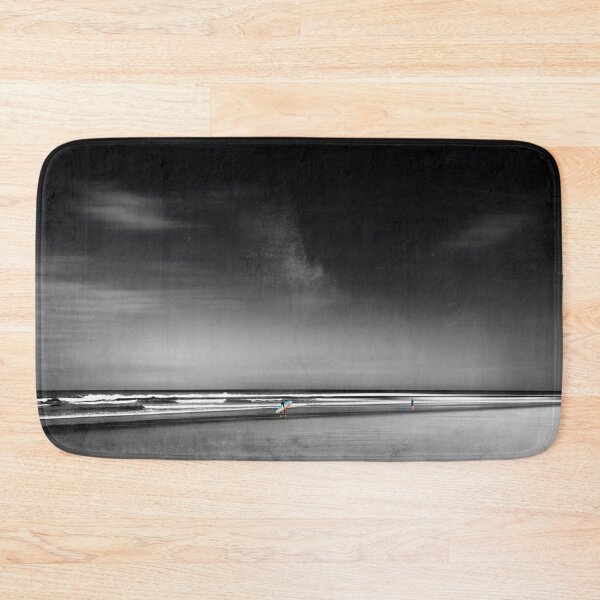 Item preview, Desolate Beach with Surfers designed and sold by Dyrk Wyst Redbubble Shop.