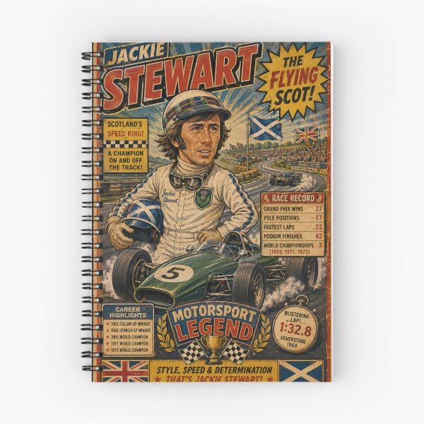 Item preview, Jackie Stewart Trading Card designed and sold by halibutgoatramb.