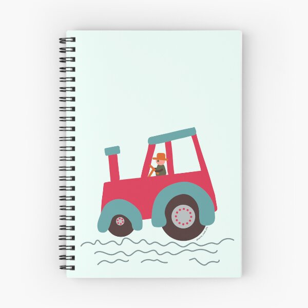 Item preview, Copy of Red and Teal tractor driver designed and sold by FrancesPoff.