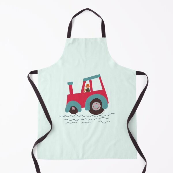 Item preview, Copy of Red and Teal tractor driver designed and sold by FrancesPoff.