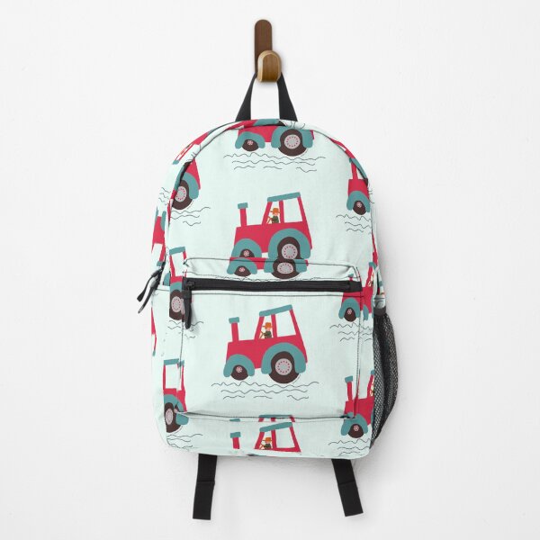 Item preview, Copy of Red and Teal tractor driver designed and sold by FrancesPoff.