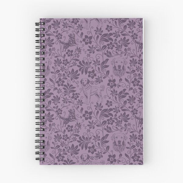 Item preview, Golden Retriever Floral Pattern | Elegant Botanical Dog Design Purple designed and sold by WildLakePatterns.