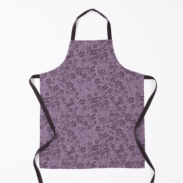 Item preview, Golden Retriever Floral Pattern | Elegant Botanical Dog Design Purple designed and sold by WildLakePatterns.