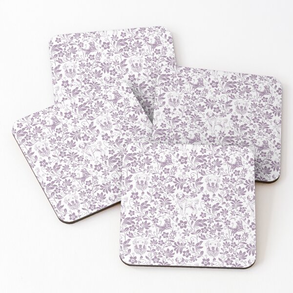 Item preview, Golden Retriever Floral Pattern | Elegant Botanical Dog Design Lavender designed and sold by WildLakePatterns.