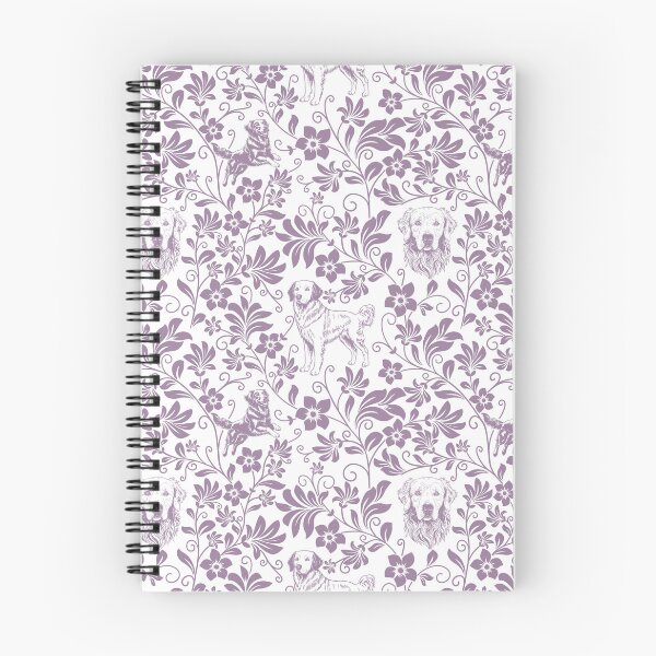 Item preview, Golden Retriever Floral Pattern | Elegant Botanical Dog Design Lavender designed and sold by WildLakePatterns.