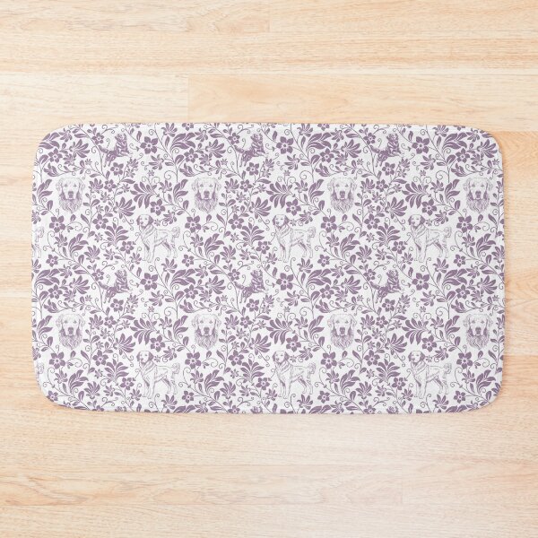 Item preview, Golden Retriever Floral Pattern | Elegant Botanical Dog Design Lavender designed and sold by WildLakePatterns.