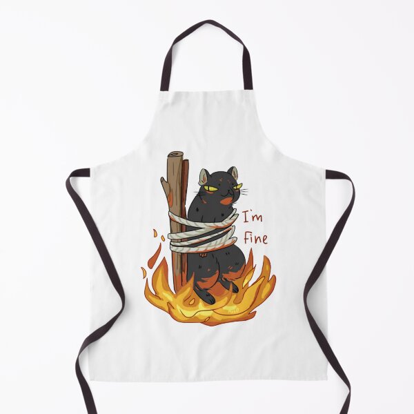 Item preview, Bonfire For Witches Cute Black Cat Halloween Sorcerer Art designed and sold by Lycheelich.